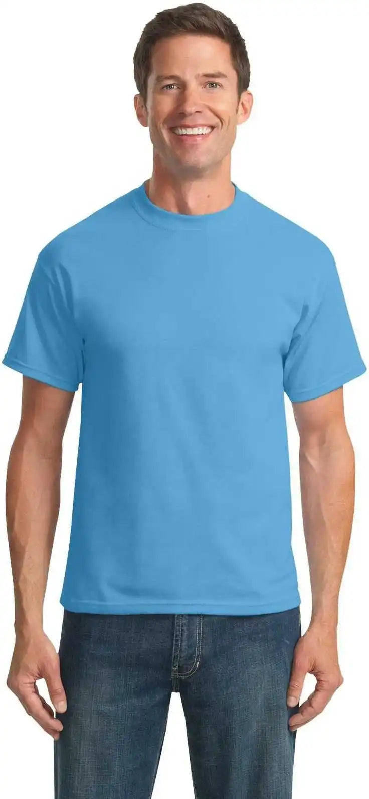 Port &amp; Company Pc55t Tall Core Blend Tee Aquatic Blue