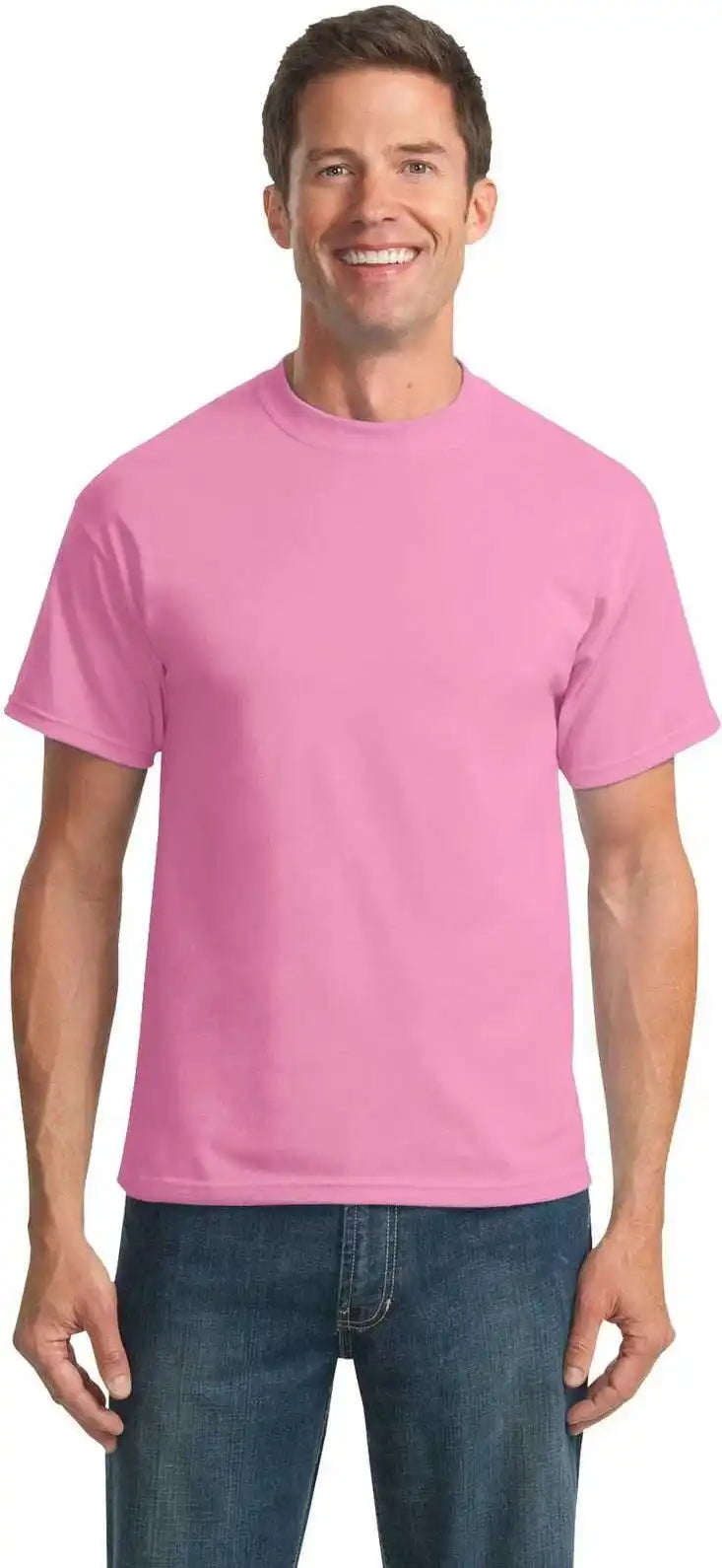 Port & Company Pc55t Tall Core Blend Tee - Candy Pink