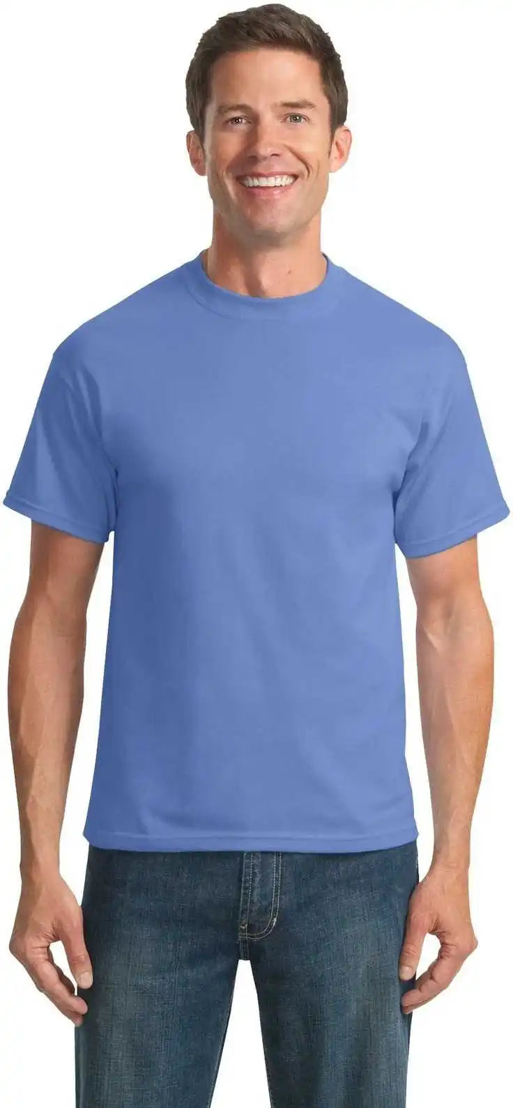 Port & Company Pc55t Tall Core Blend Tee Carolina Blue