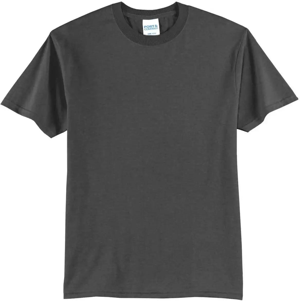Port & Company Pc55t Tall Core Blend Tee Charcoal