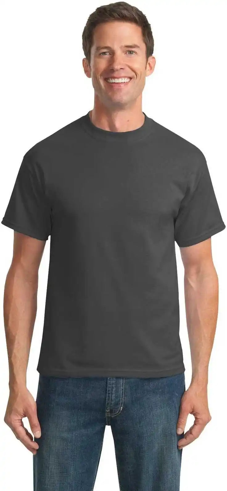 Port & Company Pc55t Tall Core Blend Tee Charcoal