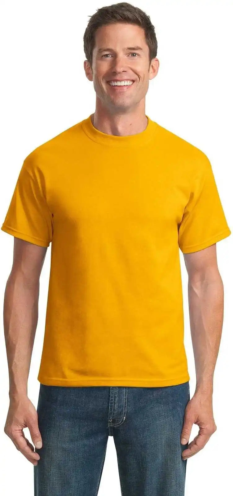 Port & Company Pc55t Tall Core Blend Tee Gold