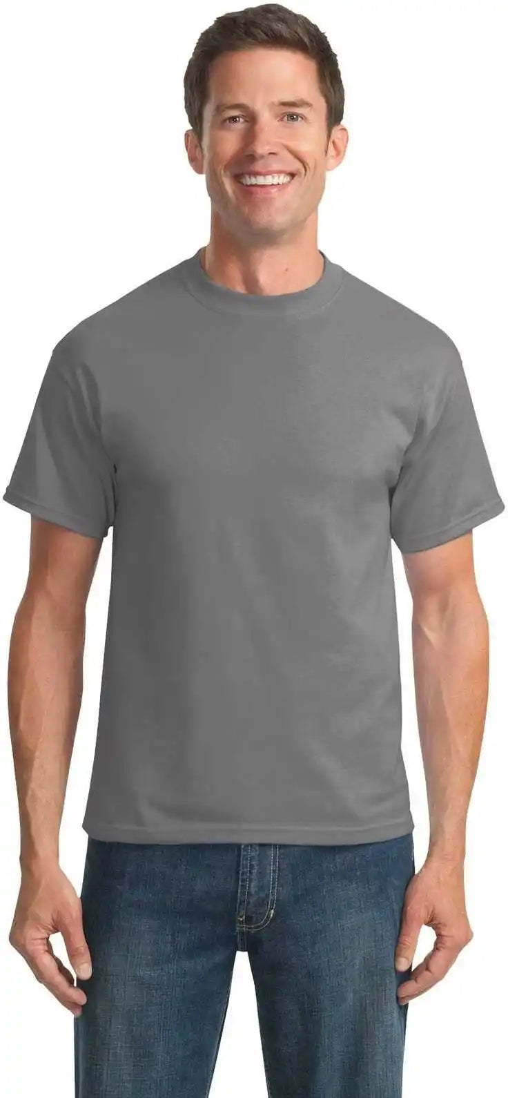 Port &amp; Company Pc55t Tall Core Blend Tee - Medium Gray