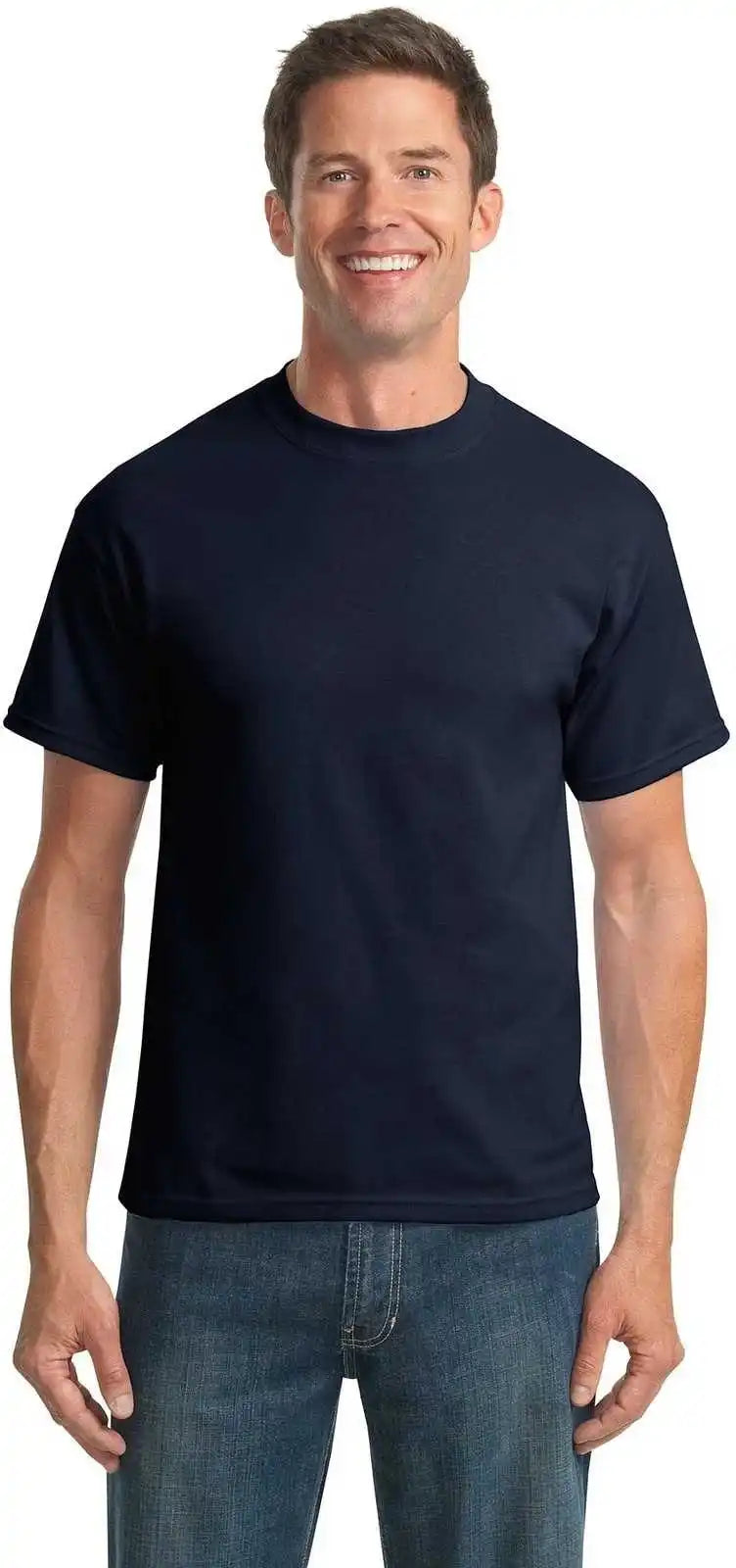 Port &amp; Company Pc55t Tall Core Blend Tee Navy