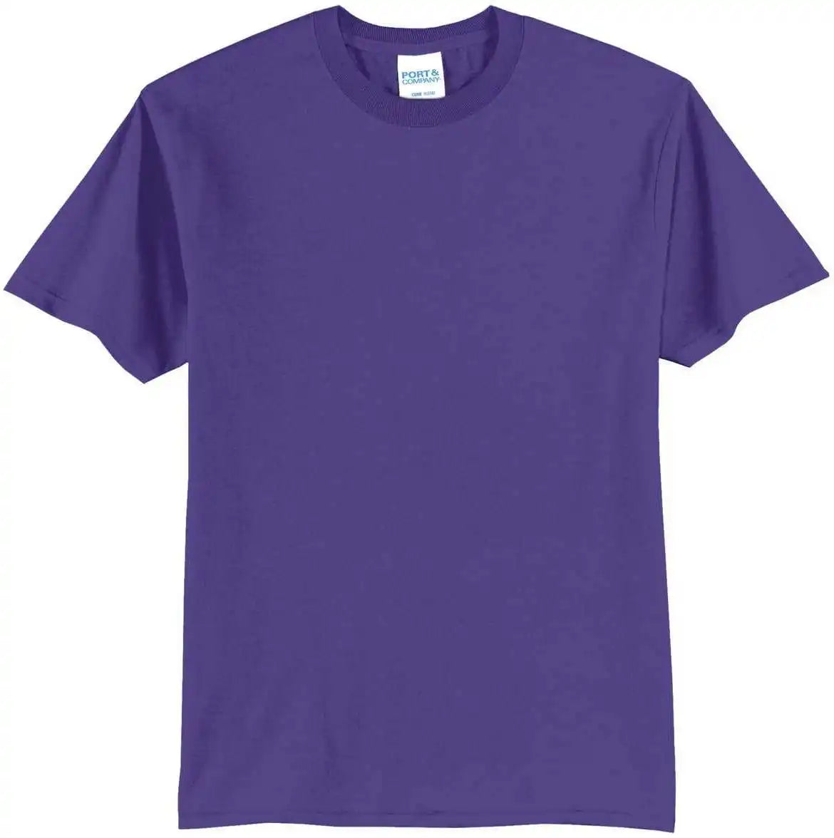 Port & Company Pc55t Tall Core Blend Tee Purple