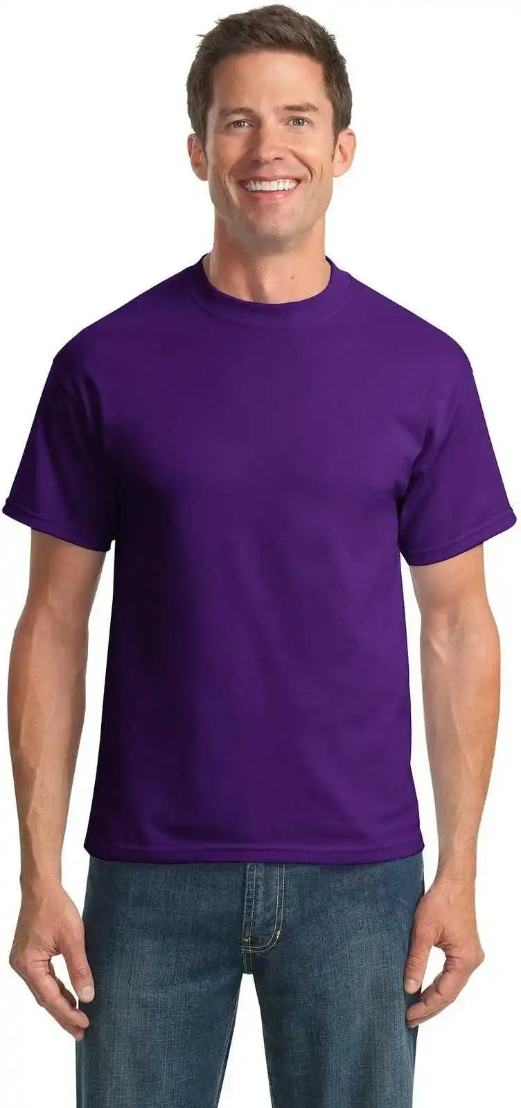 Port & Company Pc55t Tall Core Blend Tee Purple