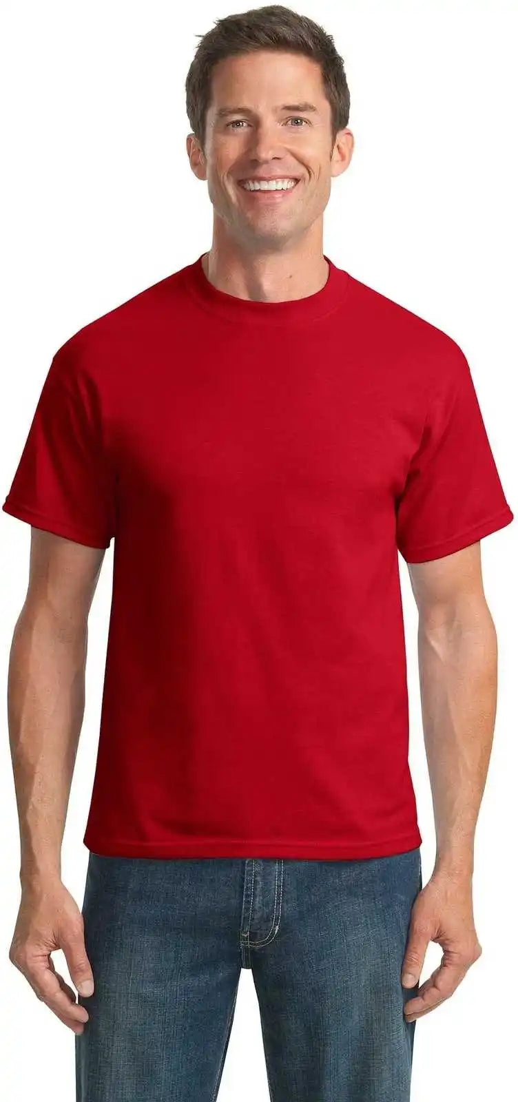 Port & Company Pc55t Tall Core Blend Tee Red
