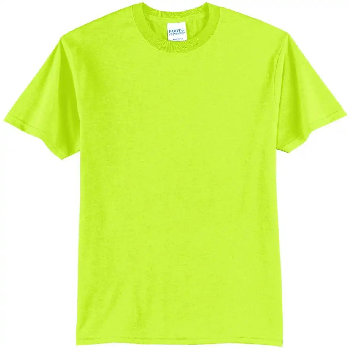 Port & Company Pc55t Tall Core Blend Tee Safety Green