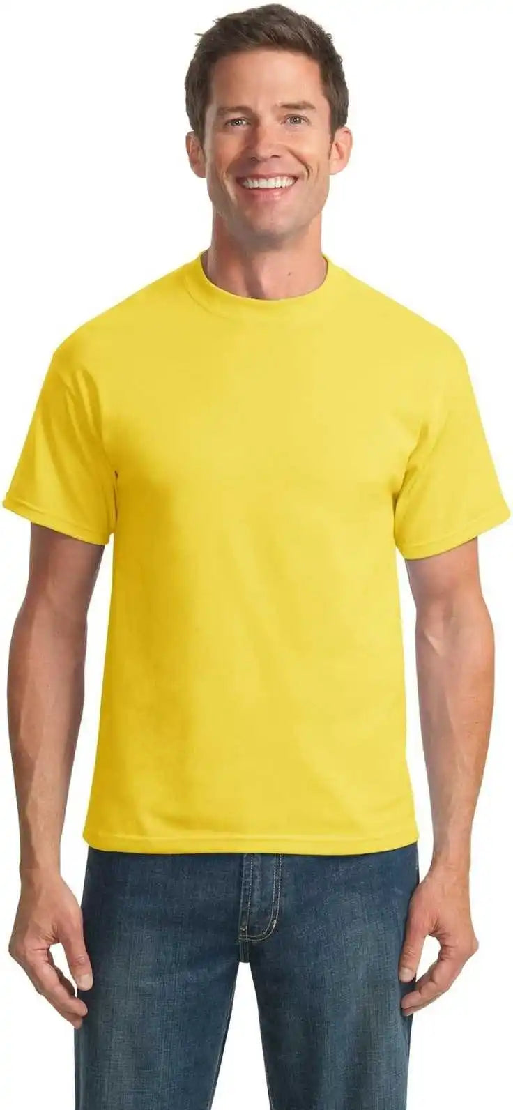 Port & Company Pc55t Tall Core Blend Tee - Yellow