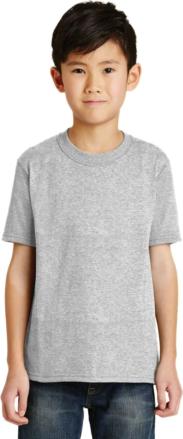 Port & Company Pc55y co Youth Core Blend Tee - Ash