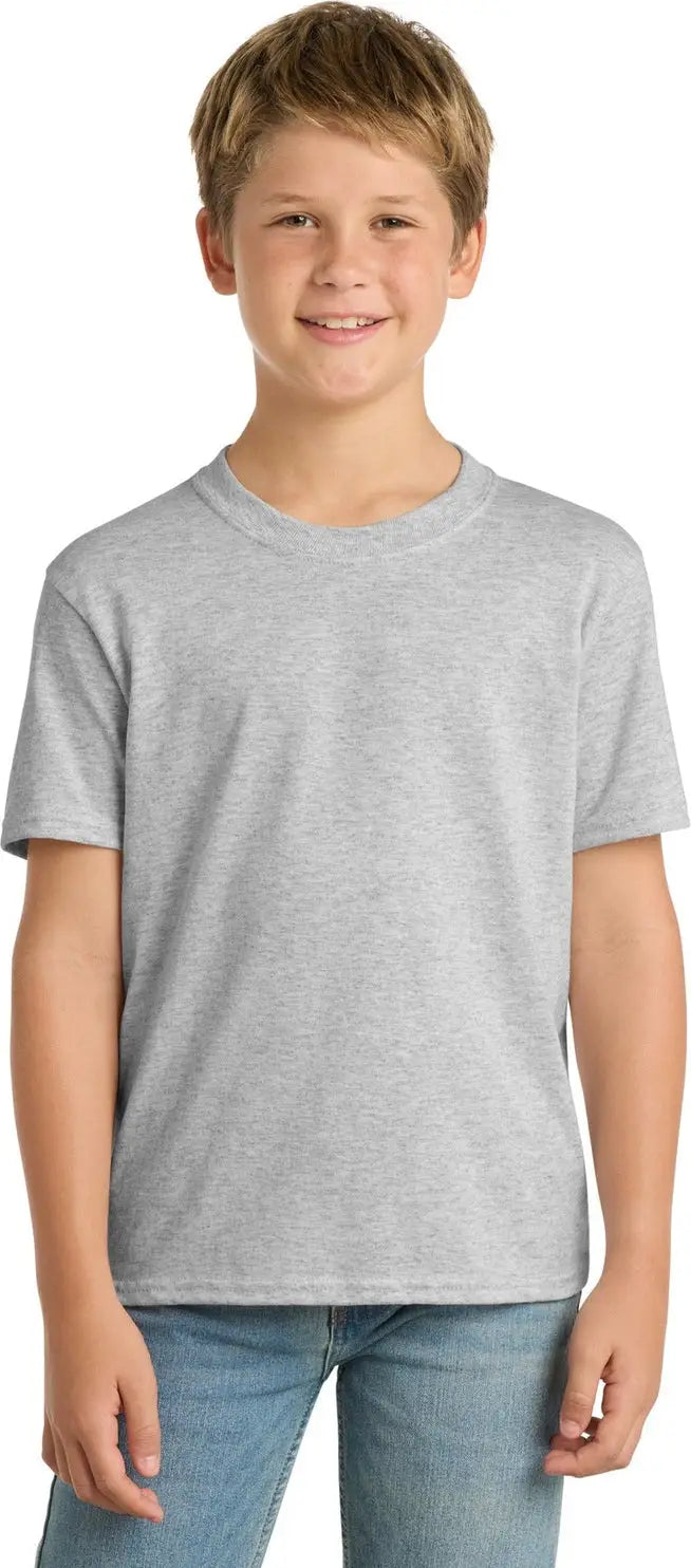 Port & Company Pc55y co Youth Core Blend Tee - Ash