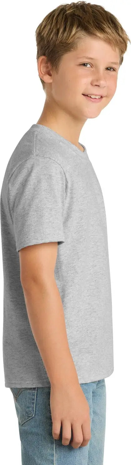 Port & Company Pc55y co Youth Core Blend Tee - Ash