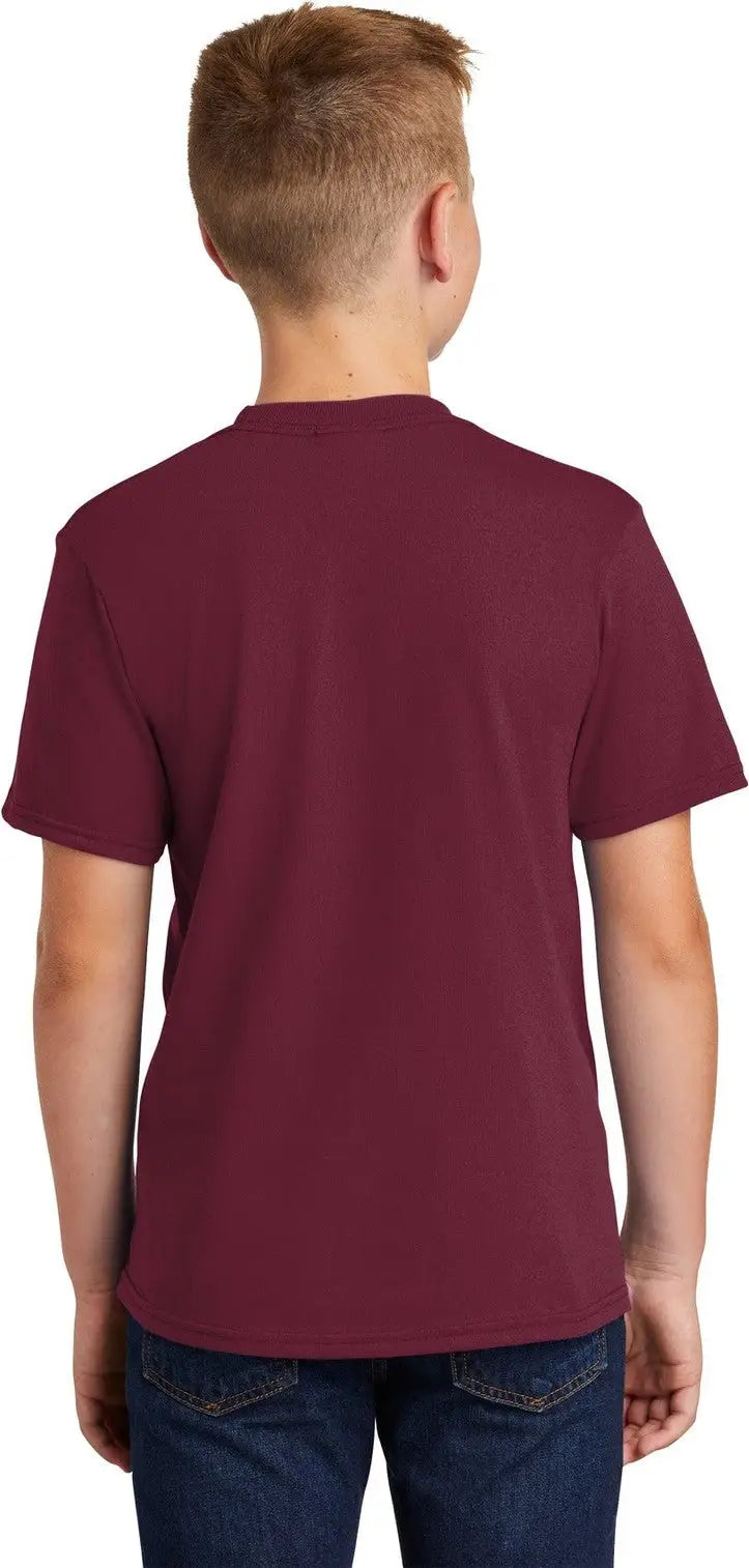 Port & Company Pc55y co Youth Core Blend Tee - Cardinal