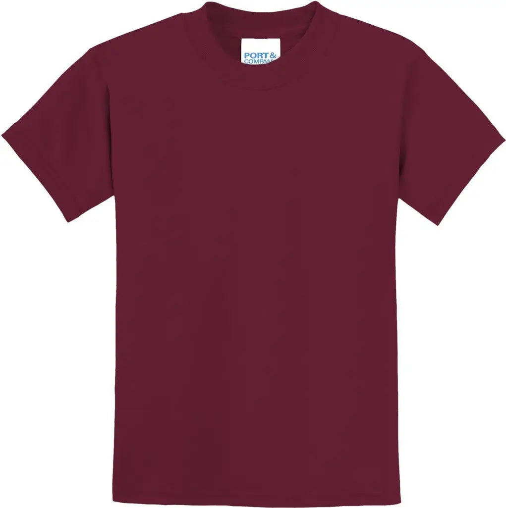 Port & Company Pc55y co Youth Core Blend Tee - Cardinal