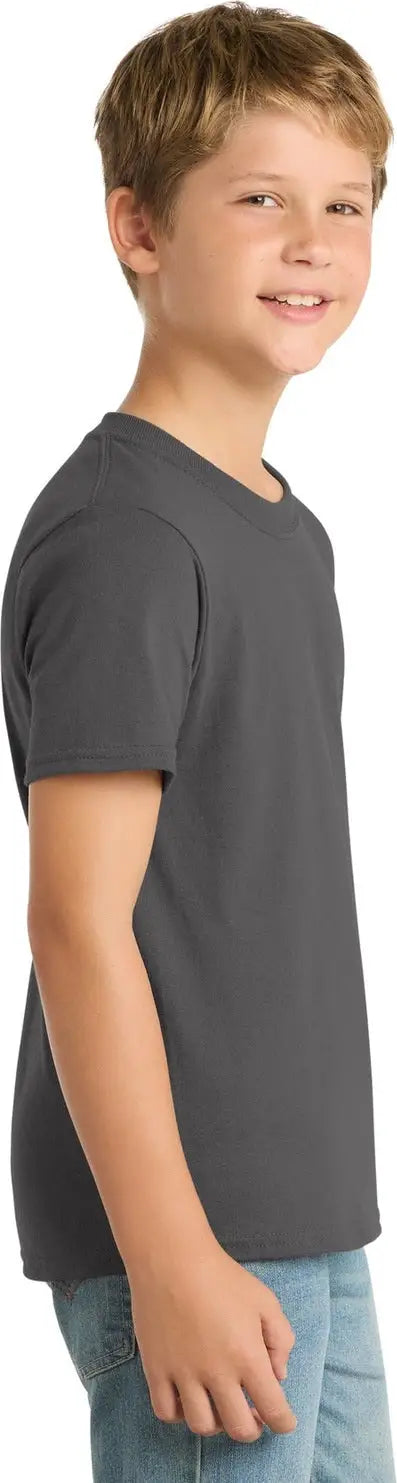 Port & Company Pc55y co Youth Core Blend Tee - Charcoal