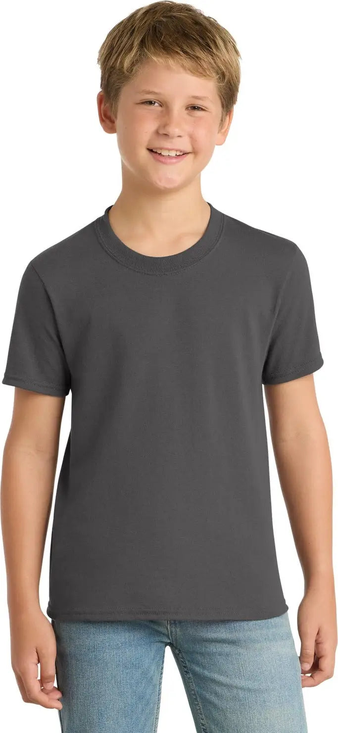 Port & Company Pc55y co Youth Core Blend Tee - Charcoal