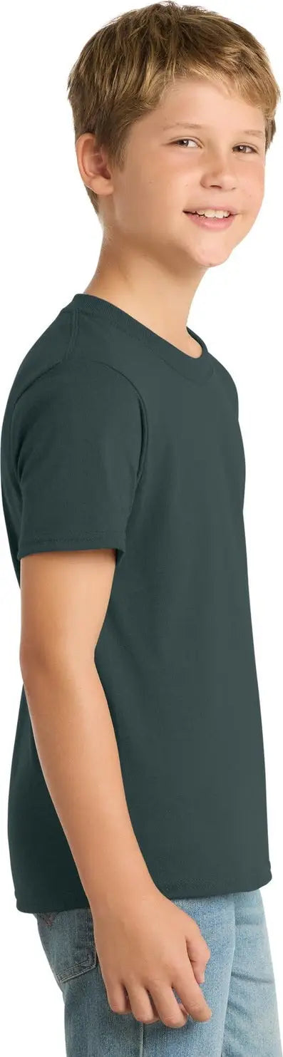 Port & Company Pc55y co Youth Core Blend Tee - Dark Green