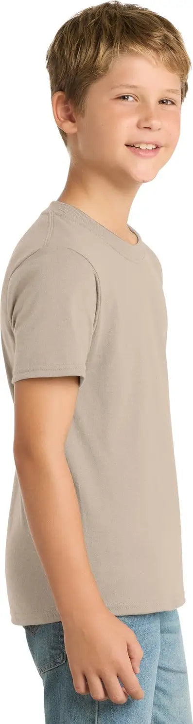 Port & Company Pc55y co Youth Core Blend Tee - Desert Sand