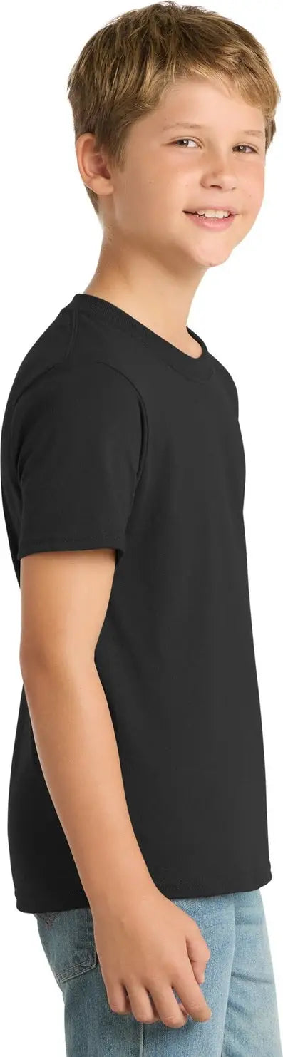 Port & Company Pc55y co Youth Core Blend Tee - Jet Black