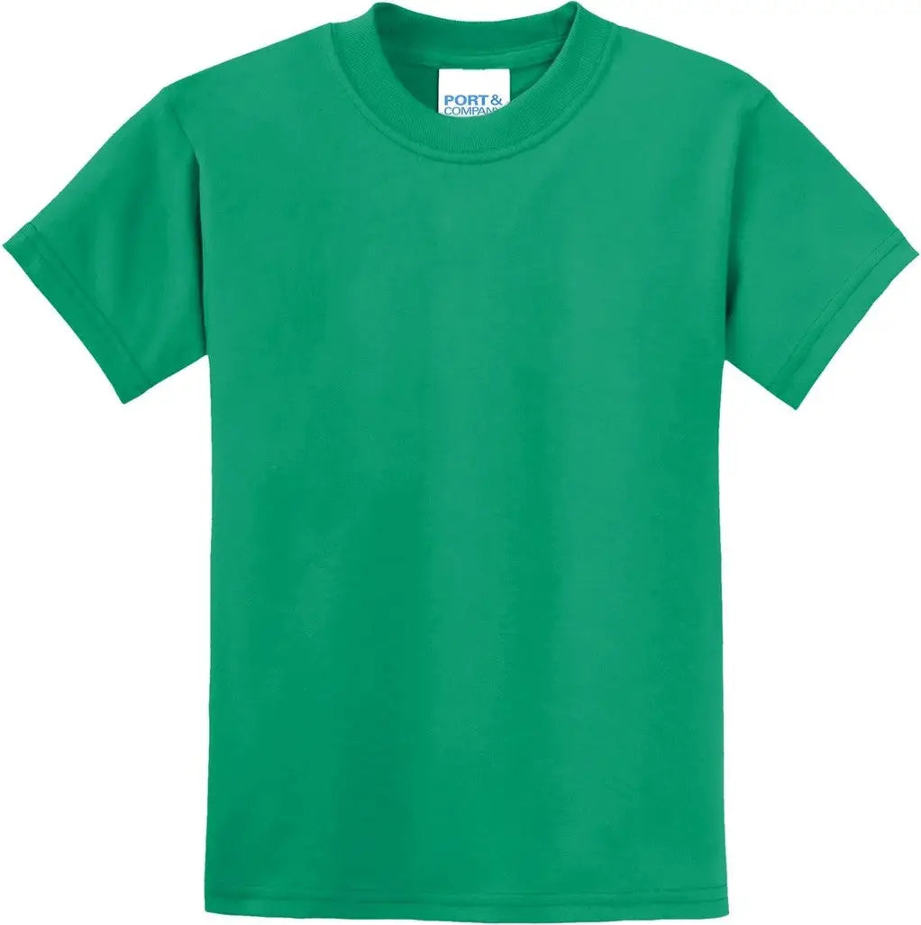 Port & Company Pc55y co Youth Core Blend Tee - Kelly
