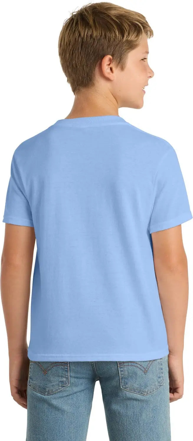 Port & Company Pc55y co Youth Core Blend Tee - Light Blue