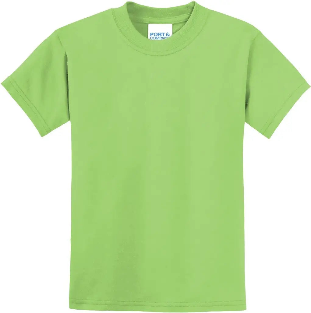 Port & Company Pc55y co Youth Core Blend Tee - Lime