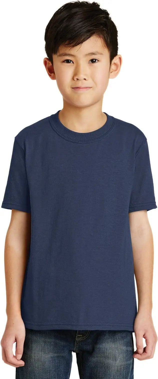 Port & Company Pc55y co Youth Core Blend Tee - Navy