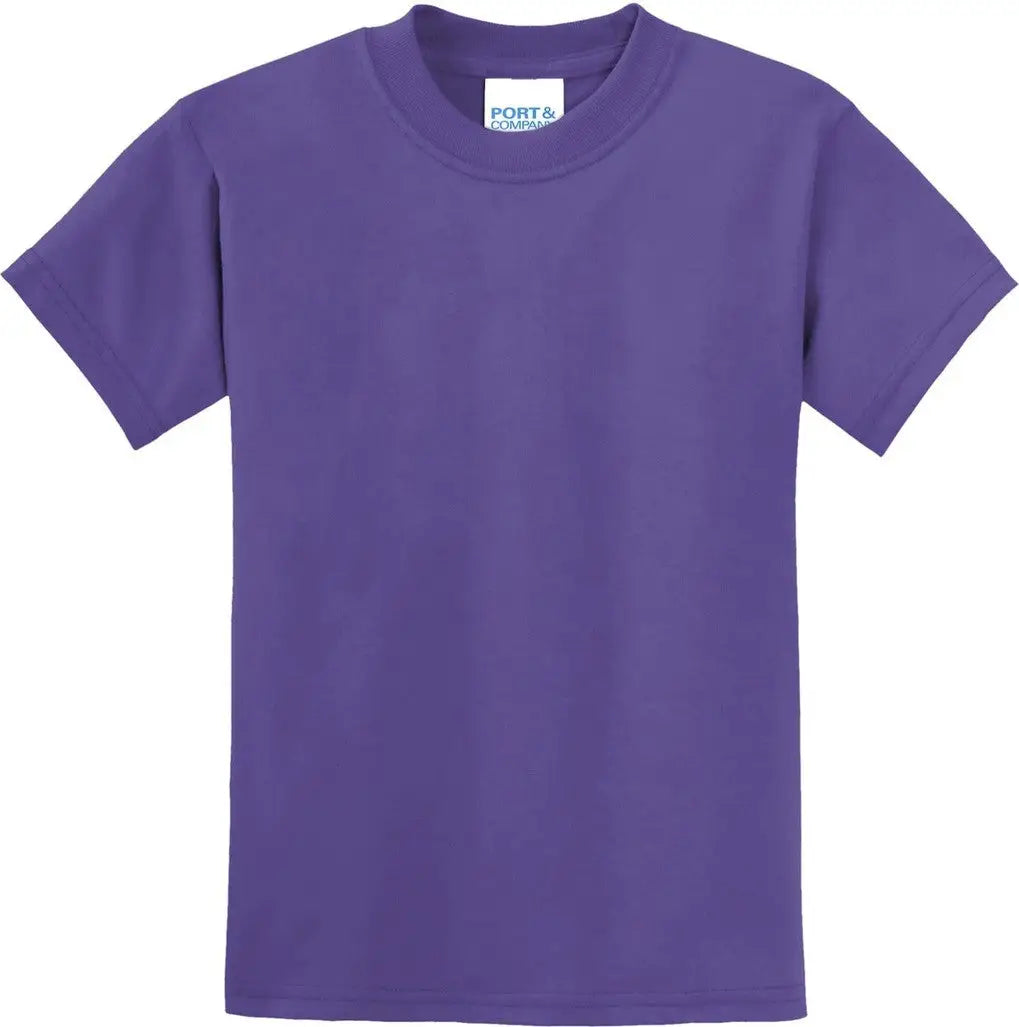 Port & Company Pc55y co Youth Core Blend Tee - Purple
