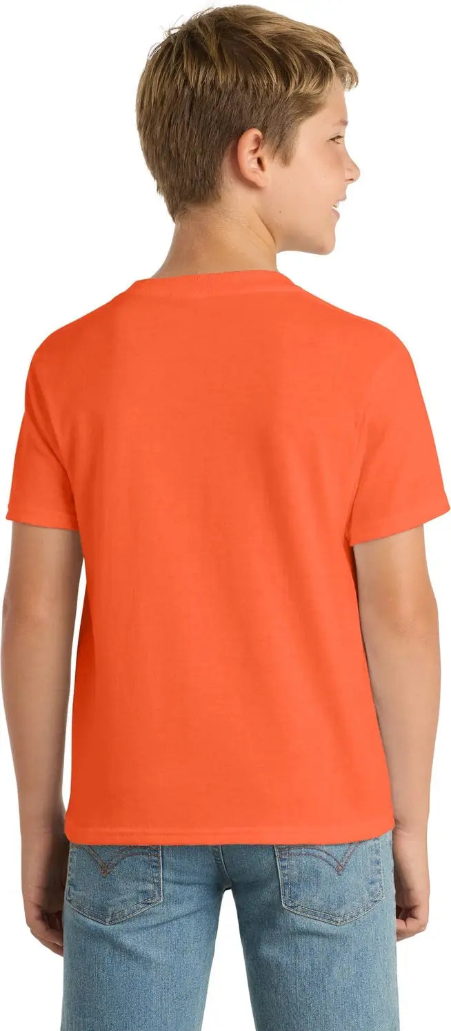 Port & Company Pc55y co Youth Core Blend Tee - Safety Orange