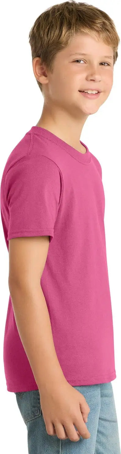 Port & Company Pc55y co Youth Core Blend Tee - Sangria
