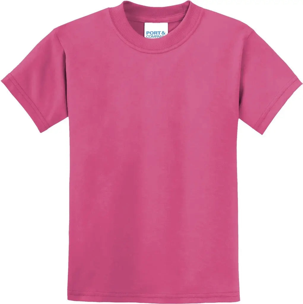 Port & Company Pc55y co Youth Core Blend Tee - Sangria
