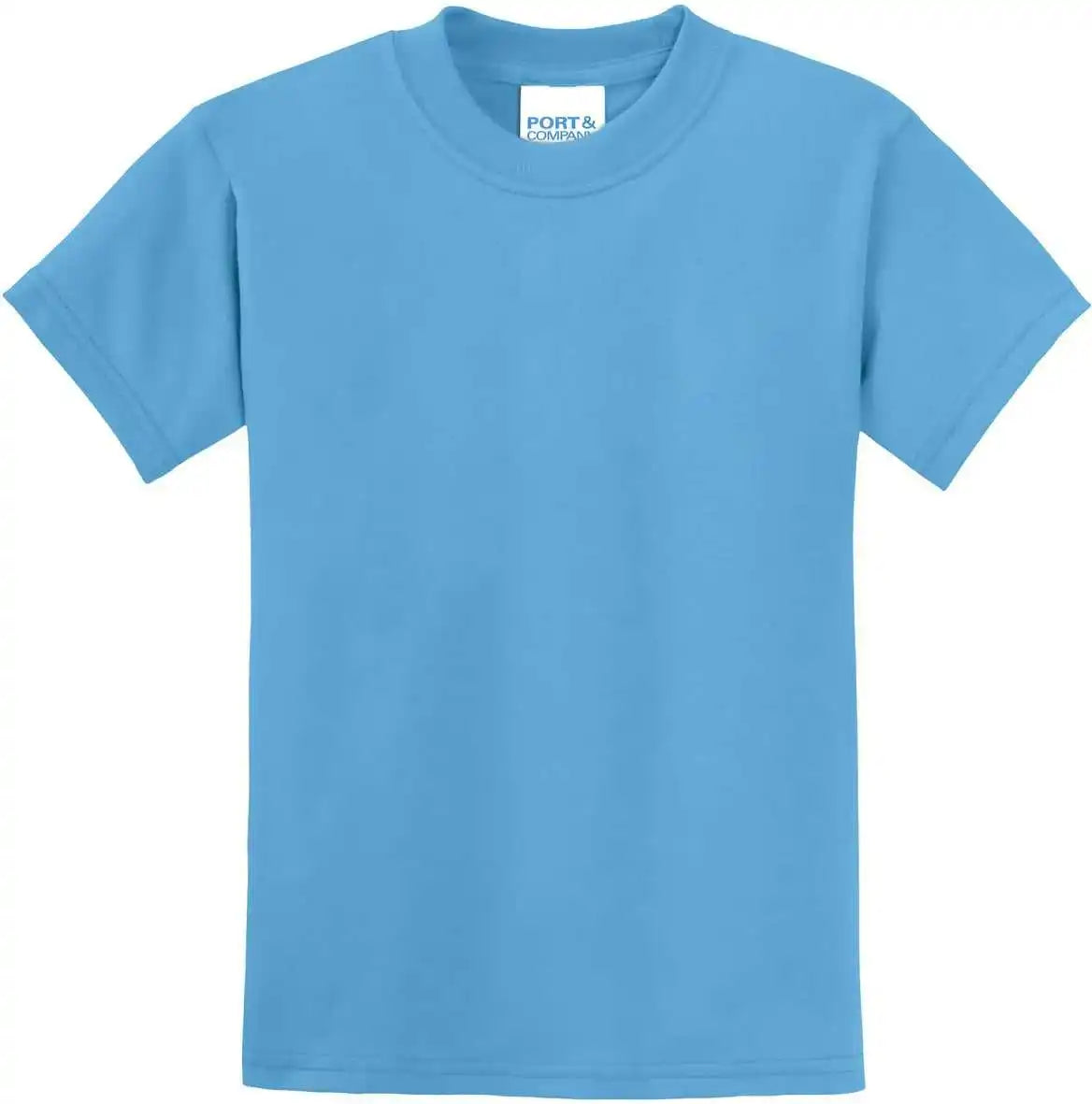 Port & Company Pc55y Youth Core Blend Tee Aquatic Blue