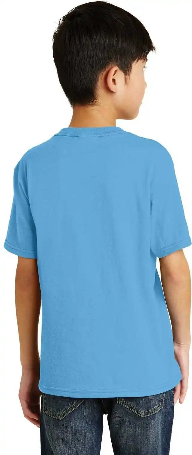 Port & Company Pc55y Youth Core Blend Tee Aquatic Blue