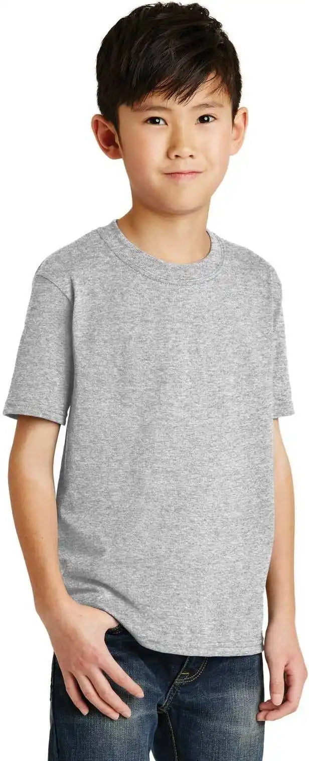 Port &amp; Company Pc55y Youth Core Blend Tee Ash