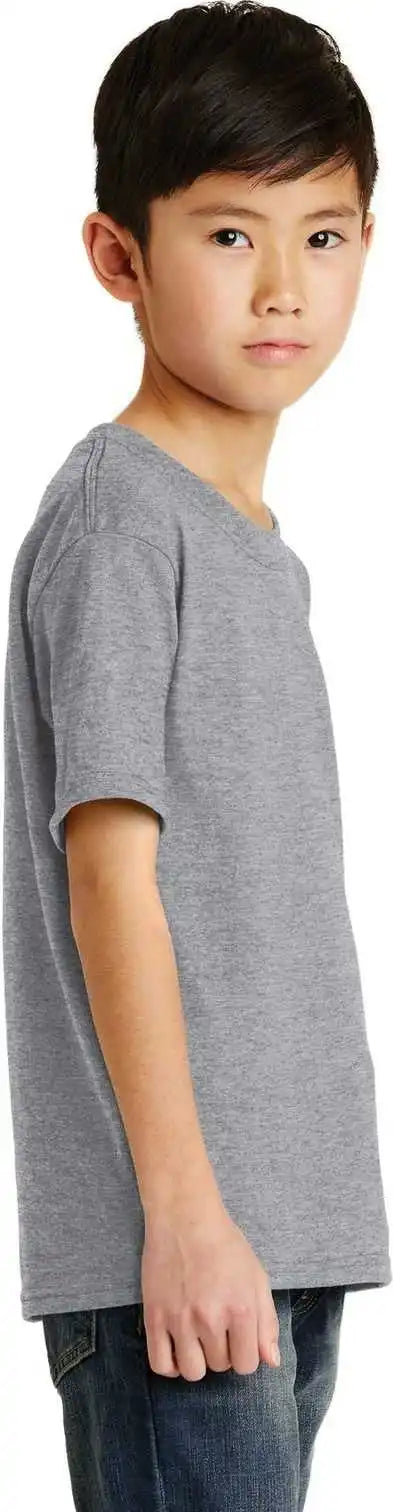Port &amp; Company Pc55y Youth Core Blend Tee Athletic Heather