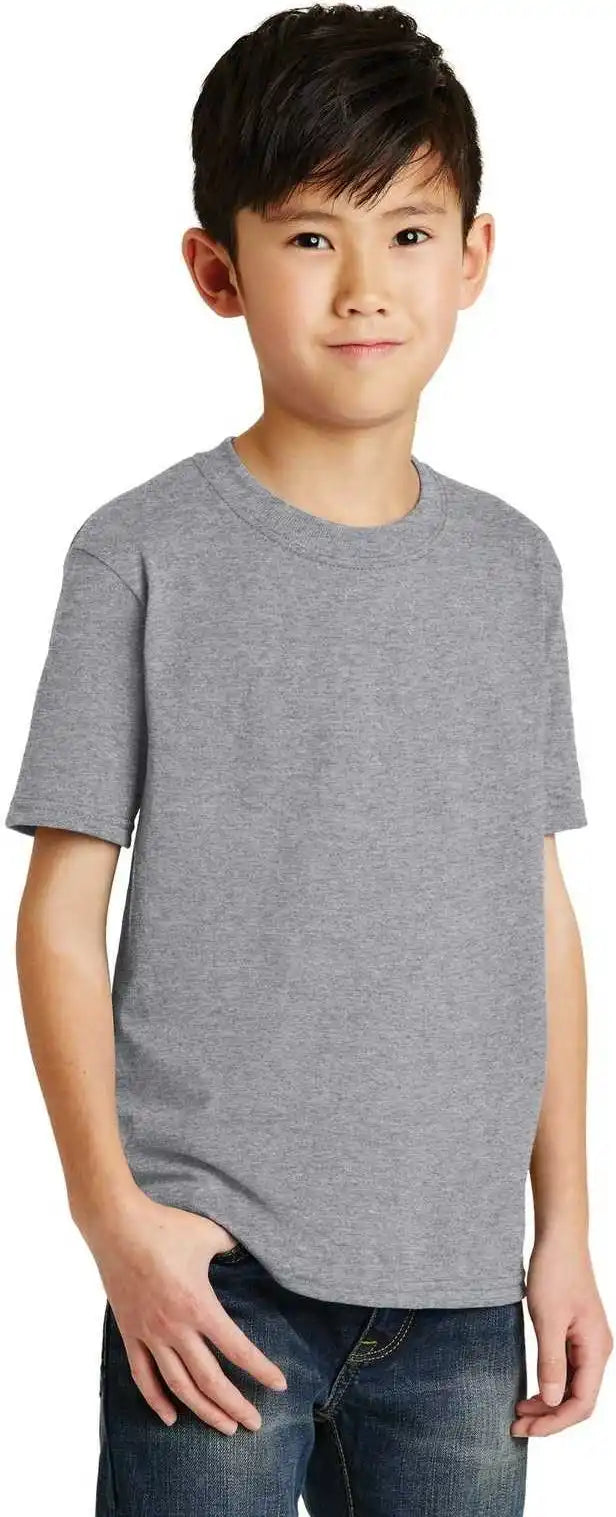 Port &amp; Company Pc55y Youth Core Blend Tee Athletic Heather