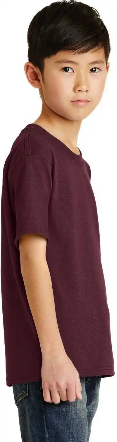 Port &amp; Company Pc55y Youth Core Blend Tee Athletic Maroon
