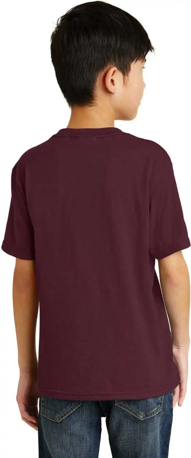Port &amp; Company Pc55y Youth Core Blend Tee Athletic Maroon