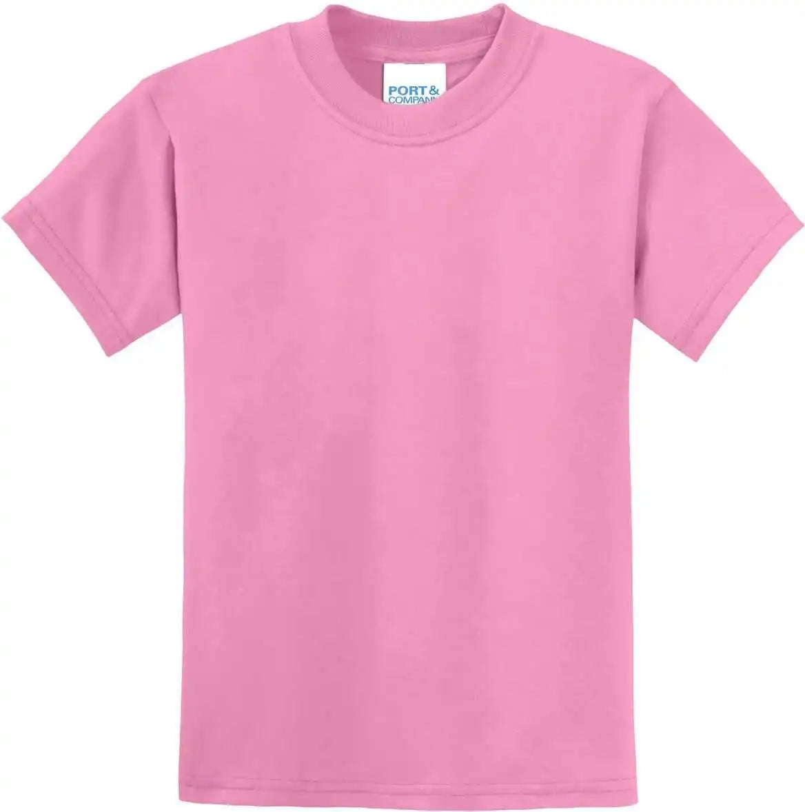 Port &amp; Company Pc55y Youth Core Blend Tee Candy Pink