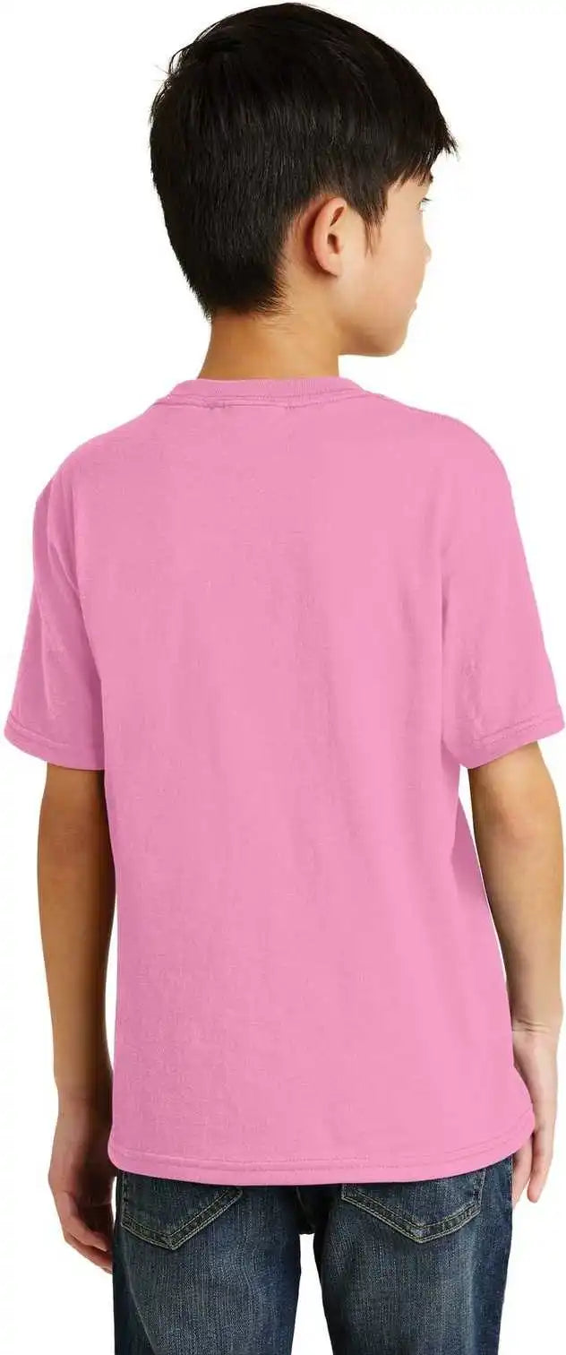 Port &amp; Company Pc55y Youth Core Blend Tee Candy Pink