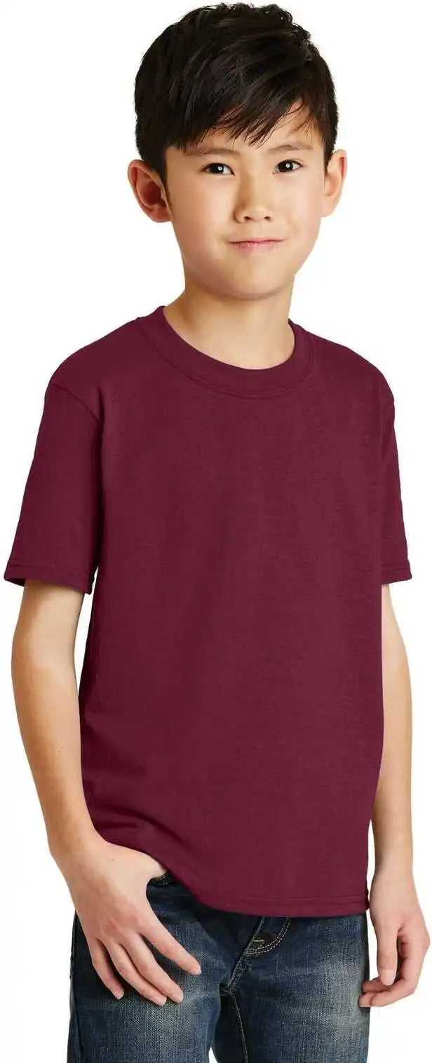Port &amp; Company Pc55y Youth Core Blend Tee - Cardinal