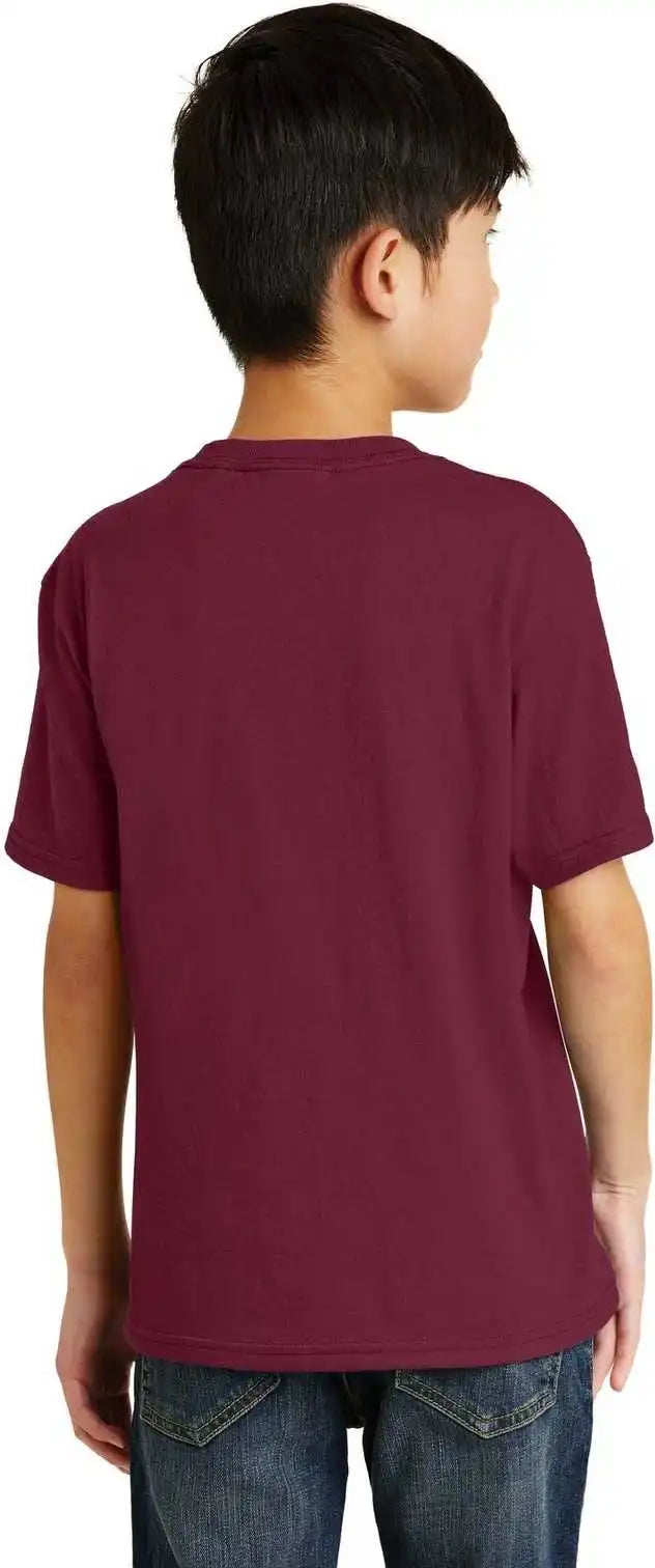 Port &amp; Company Pc55y Youth Core Blend Tee - Cardinal