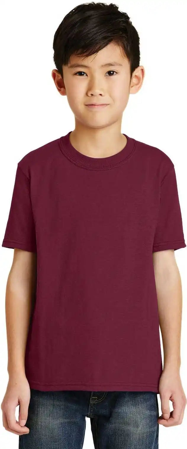 Port &amp; Company Pc55y Youth Core Blend Tee - Cardinal