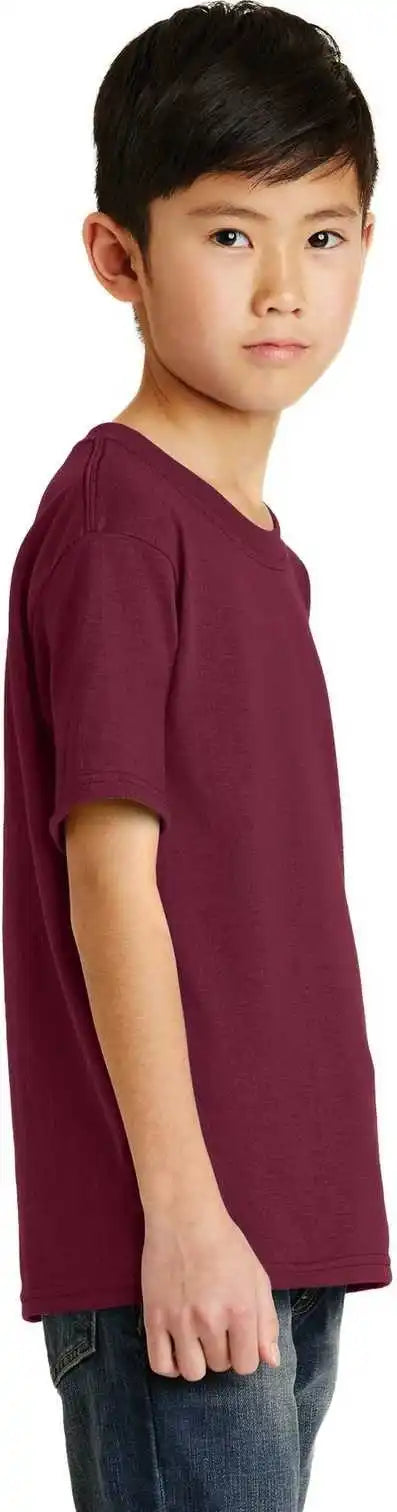 Port &amp; Company Pc55y Youth Core Blend Tee - Cardinal