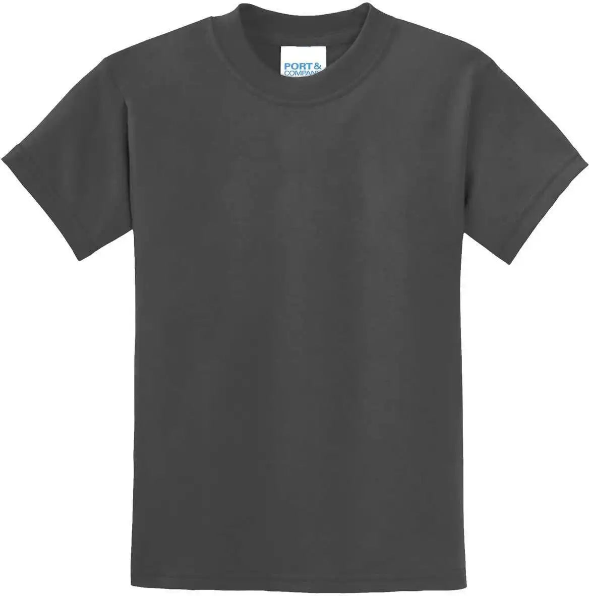 Port &amp; Company Pc55y Youth Core Blend Tee Charcoal