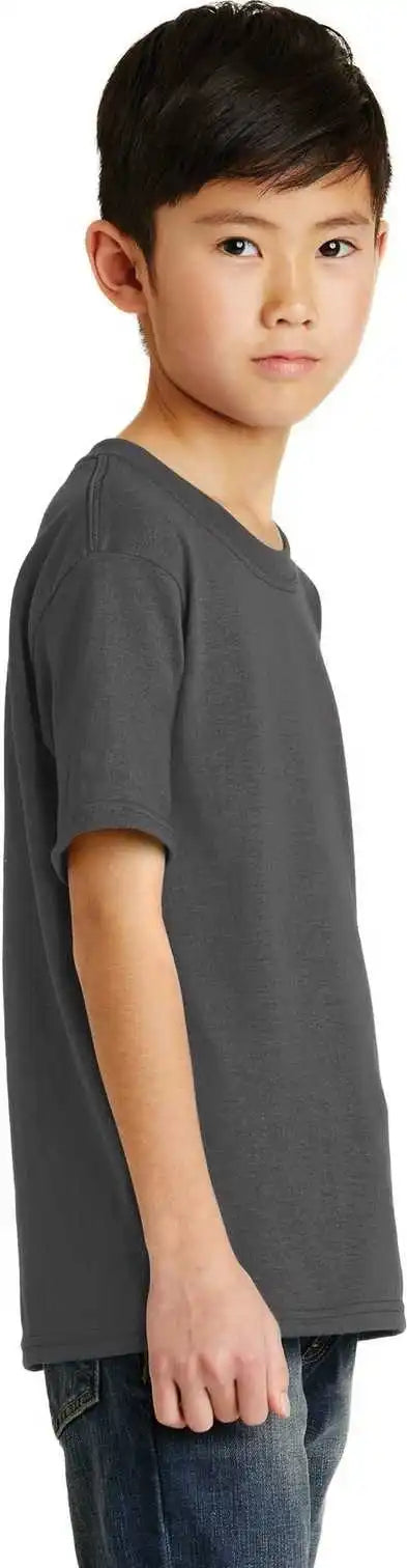 Port &amp; Company Pc55y Youth Core Blend Tee Charcoal