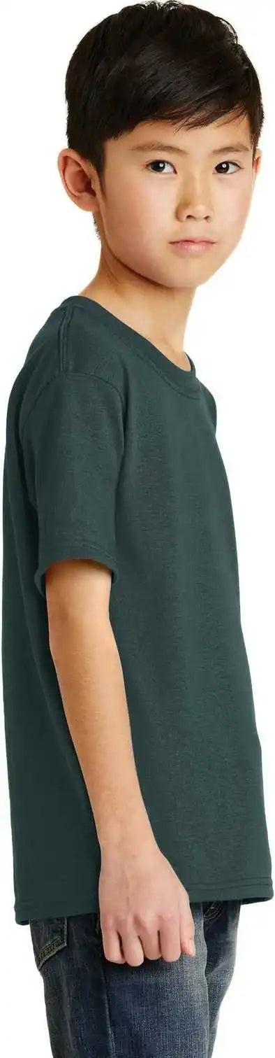 Port &amp; Company Pc55y Youth Core Blend Tee Dark Green