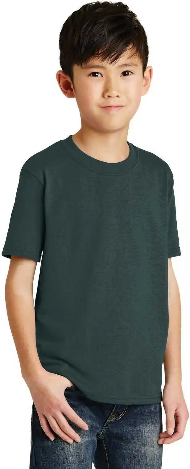 Port &amp; Company Pc55y Youth Core Blend Tee Dark Green