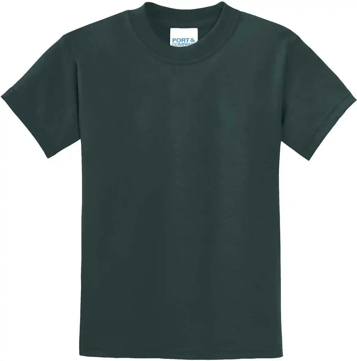Port &amp; Company Pc55y Youth Core Blend Tee Dark Green