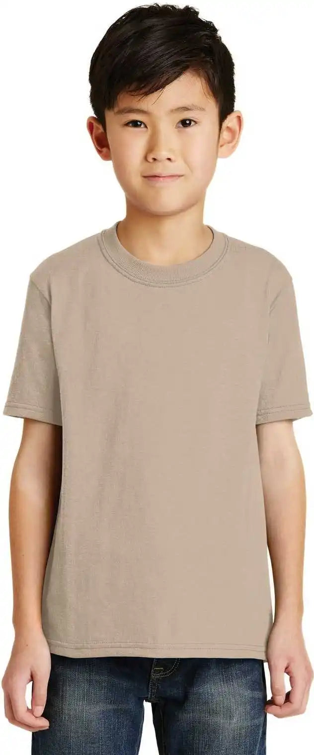 Port &amp; Company Pc55y Youth Core Blend Tee - Desert Sand